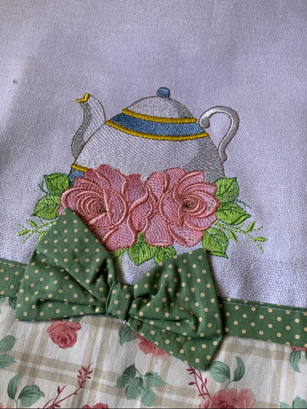 Kit Cozinha Bule com Rosas - Imagem 4